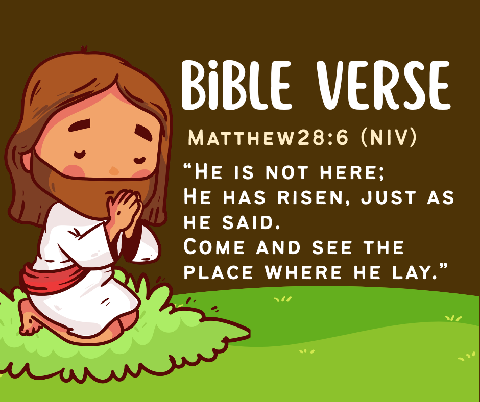 He Is Risen!  (Matthew 28:6)