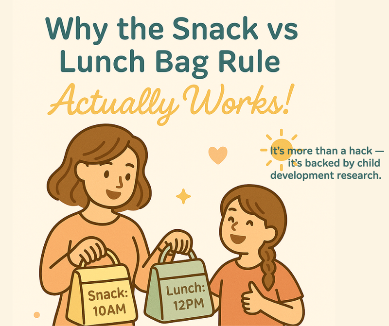 🥨 Why the Snack vs Lunch Bag Rule Actually Works (and Science Says So!)
