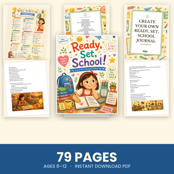 Ready, Set, School! — Back-to-School Confidence Journal for Kids 8–12