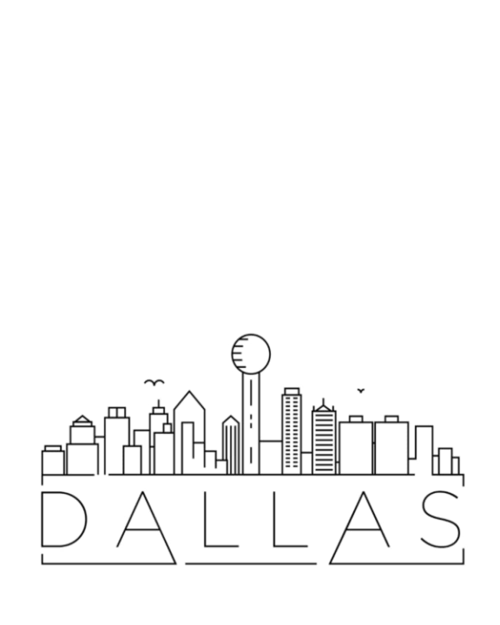 Dallas : College Ruled Lined Notebook ( Composition Book, Journal ) ( 8x 10 ): Great for Writers, Notetakers, Journal Keeper