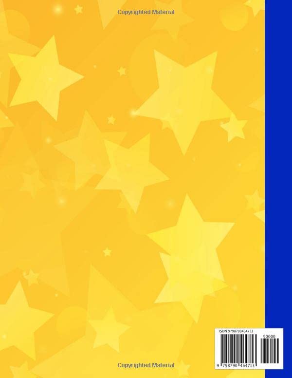 college notebook: Bright Energetic Yellow Star Notebook Great for Age.