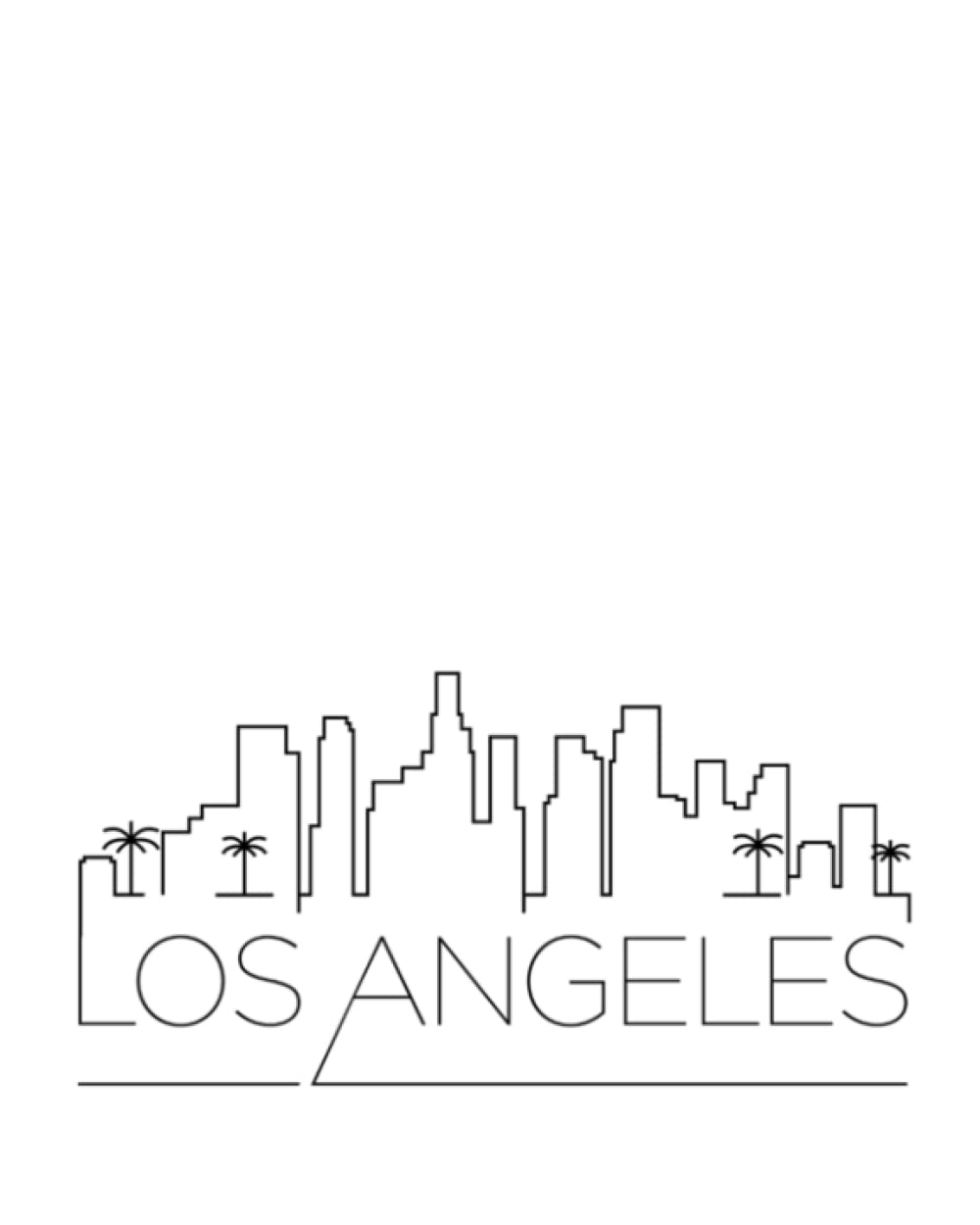 Los Angeles : College Ruled Lined Notebook (Composition Book, Journal ) (8x10): Great for Notetakers, Writers, Journal Keepers