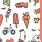 Everyone's Favorite Items Design Composition Notebook: Children's Cute Favorite Theme Wide Ruled Composition Notebook
