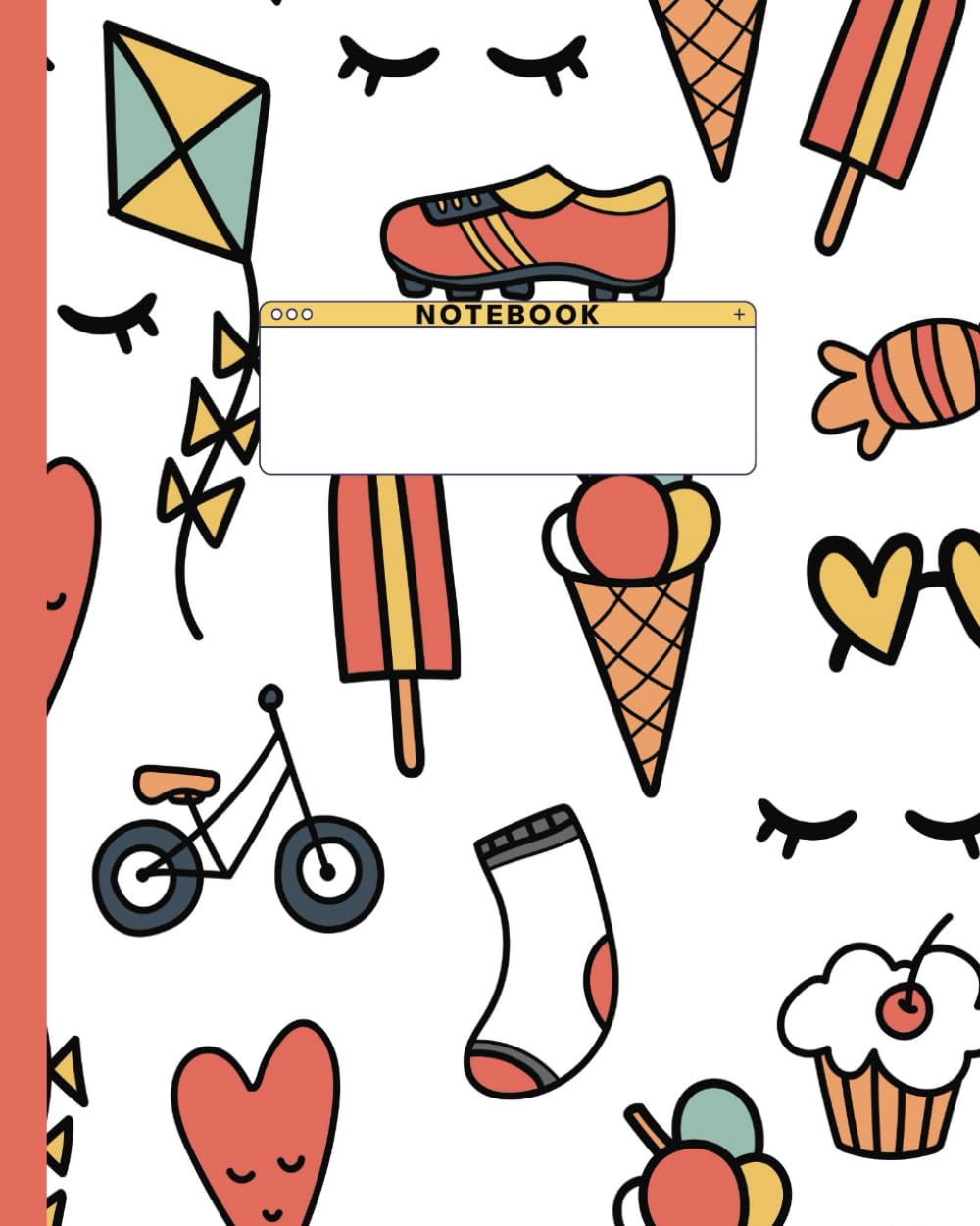 Everyone's Favorite Items Design Composition Notebook: Children's Cute Favorite Theme Wide Ruled Composition Notebook