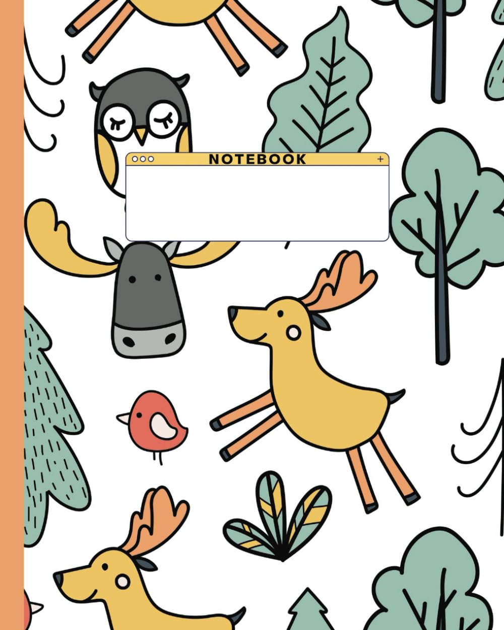 Camping Theme Children's Composition Notebook: Children's Camping Theme Wide Ruled Notebook