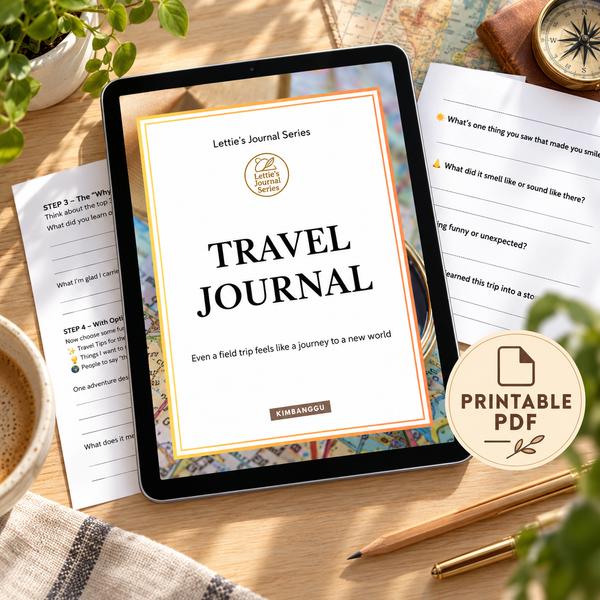 Lettie’s Travel Journal — lifestyle mockup